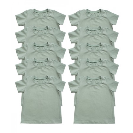 Комплект 10 шт дитяча футболка Оливковий